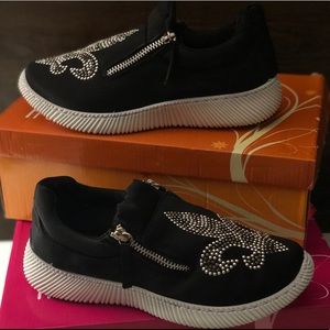 Black Slip Ons